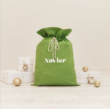 Simplistic Name Santa Sacks