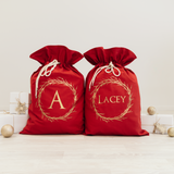 Wreath Santa Sacks