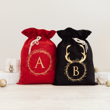 Wreath Santa Sacks