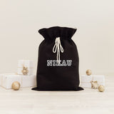 Simplistic Name Santa Sacks