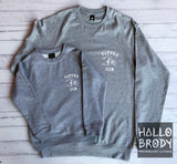 Father Son Fist Bump Twin CREW Set